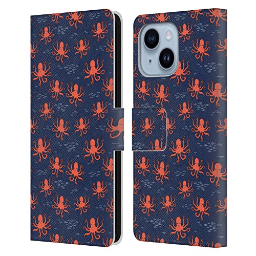 Étui portefeuille iPhone 14 Plus Andrea Lauren motif poulpe pour résoudre le manque de poches