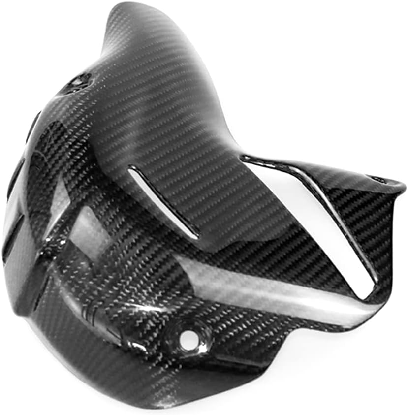 Heinmo Motorcycle 3K Carbon Fiber Body Pannel Under Seat Heat Shields Insulation Protector Guard Cover Glossy Twill Weave for Panigale V4 V4S 2018 2019 2020