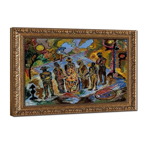 Toile expressionniste abstraite anti-UV de Beauford Delaney pour bureau