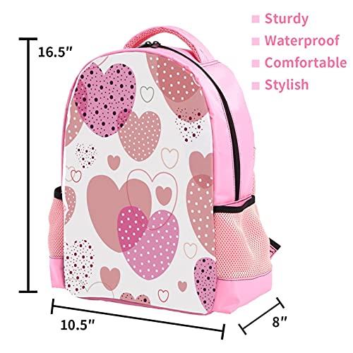 Sac à dos d'école rose enfants étudiants primaire adolescents multicolore