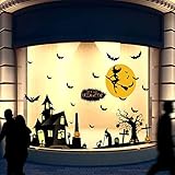 fensterbild halloween vorlagen 🎃Dies ist ein statischer Sticker. Hergestellt aus selbstklebendem PVC, das ohne Rückstände entfernt werden kann. Einfach abziehen und kleben.
