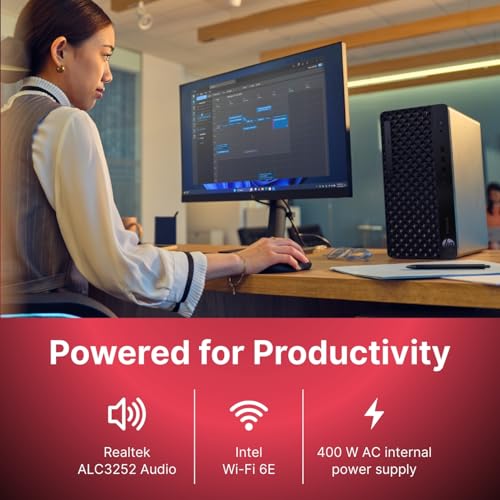 Image of HP ProDesk Business Desktop PC | Intel Core U7-265 Processor | 16GB DDR5 RAM | 1TB NVMe SSD | WiFi & Bluetooth | Free DOS | No ODD | 3 Years Warranty (D46U1AT)