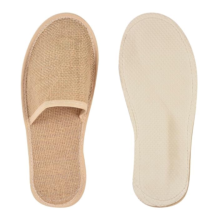 See full amazon price history chart for NOBLE Disposable Jute Slippers Closed-Toe Style Soft Slippers Footwear for Home Guest Hotel Travell and Spa Salon 1 Pair Free-Size NOBLE Disposable Jute Slippers Closed-Toe Style Soft Slippers Footwear for Home Guest Hotel Travell and Spa Salon 1 Pair Free-Size (B0CXTQJX8L) Amazon Price History, Amazon Price Tracker