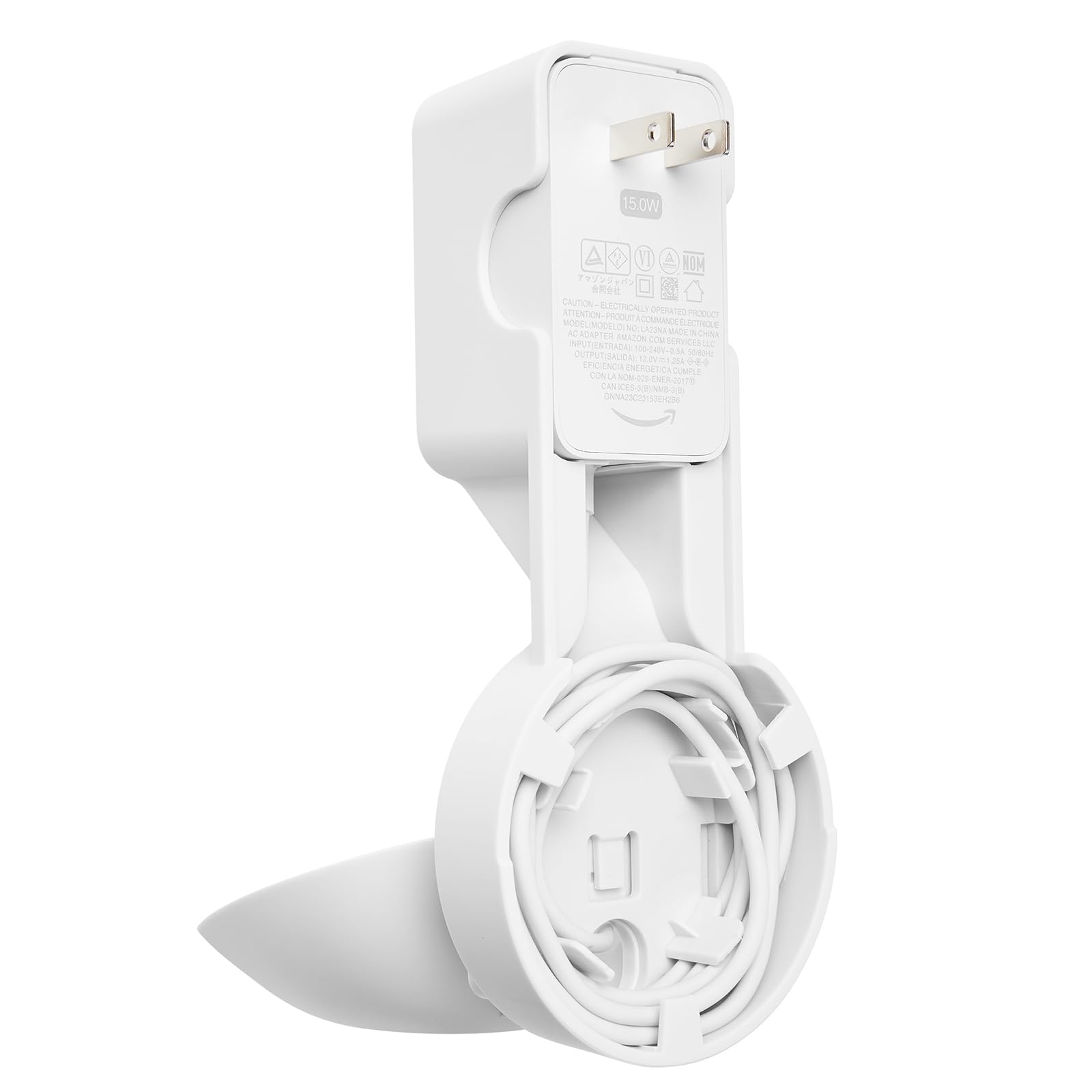 Supporto A Muro Per Google Nest Mini / Home Mini - Senza Viti, A Incasso, Bianco