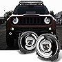 AKKON - For NEW LED Tube Design Black 2015 2016 2017 2018 Jeep Renegade C-Shape LED Tube Projector Headlights Pair