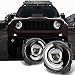 For NEW LED Tube Design Black 2015 2016 2017 2018 Jeep Renegade C-Shape LED Tube Projector Headlights Pair