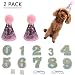 OFPUPPY Pink Dog Birthday Hats 2 Pack with 0-9 Figures Accessories Party Supplies for Pets