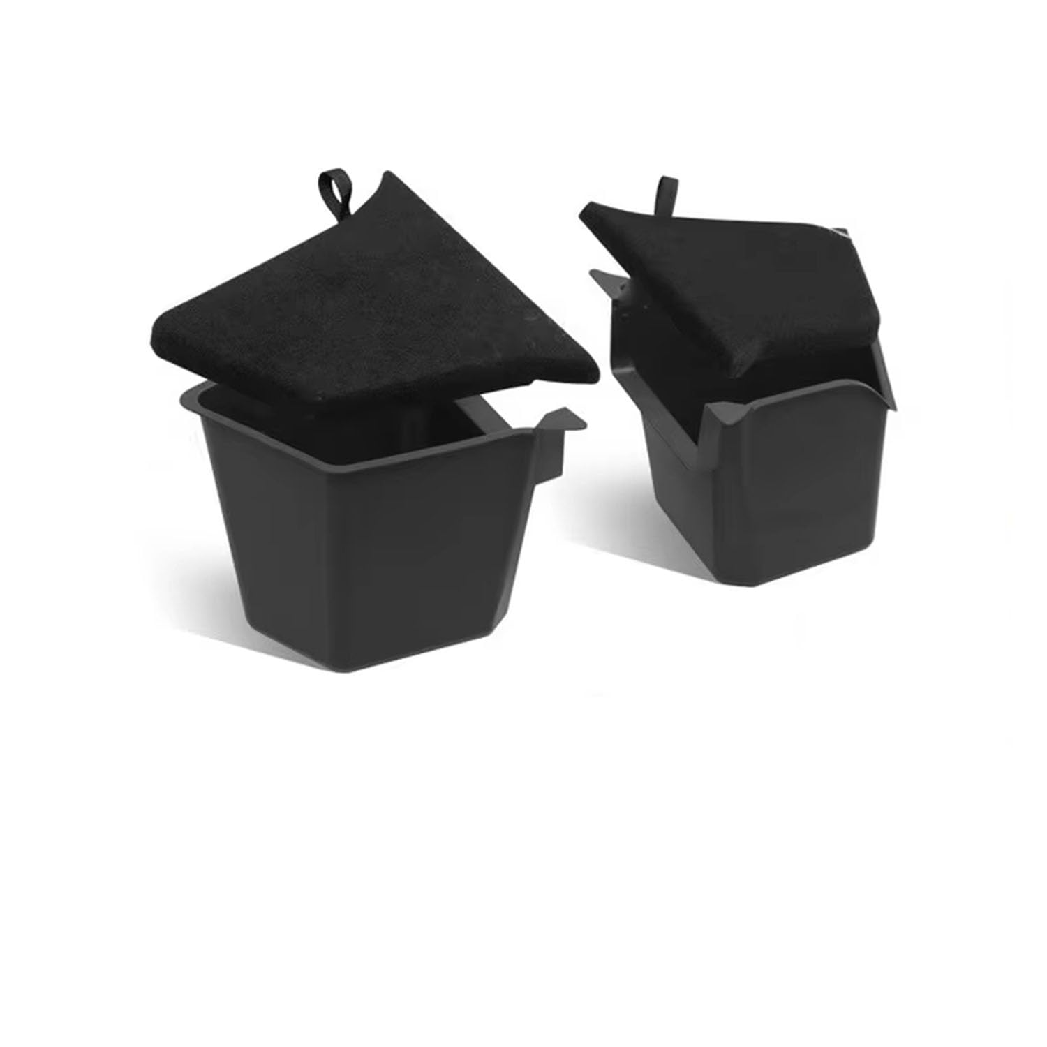 Auto-Aufbewahrungsbox für Tesla Model Y Juniper 2025 2026 Kofferraumseite Links rechts, Aufräumen, Paket, Beflockung, Mattenabdeckung, Organizer,A Set 4PCS