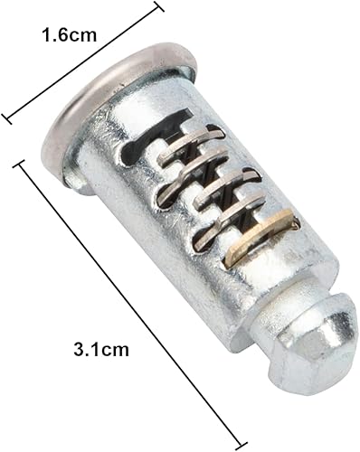 Miniatura 6 de Paquete de 4 núcleos de bloqueo para Thule, repuesto para núcleo de bastidor Thule, cilindro de llave para bloqueo de portabicicletas, cerradura de