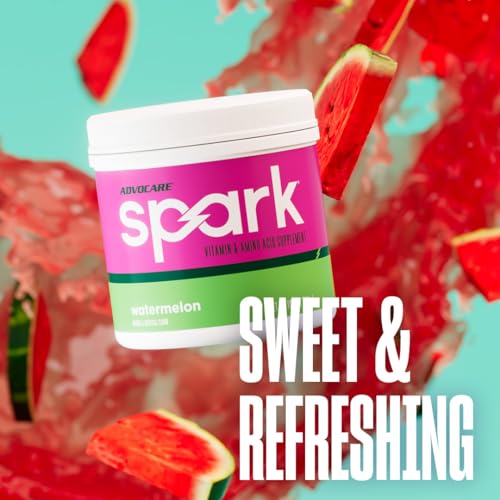 Image of AdvoCare Spark - Energy Drink Mix - Vitamin & Amino Acid Supplement - Supports Energy & Focus - Portable Immune Support - Sugar-Free - Watermelon