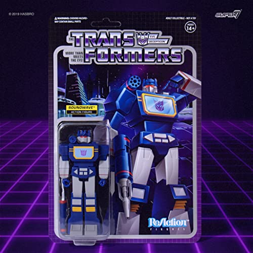 Super7 Transformers Soundwave 3.75 In Reaction Figure #TOP2