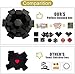 Wanateber Explosion Box, DIY Explosion Gift Box Assembled Handmade Big Photo Box with 6 Faces for Birthday Gift, Mother's Day, Wedding or Valentine's Day (Black)