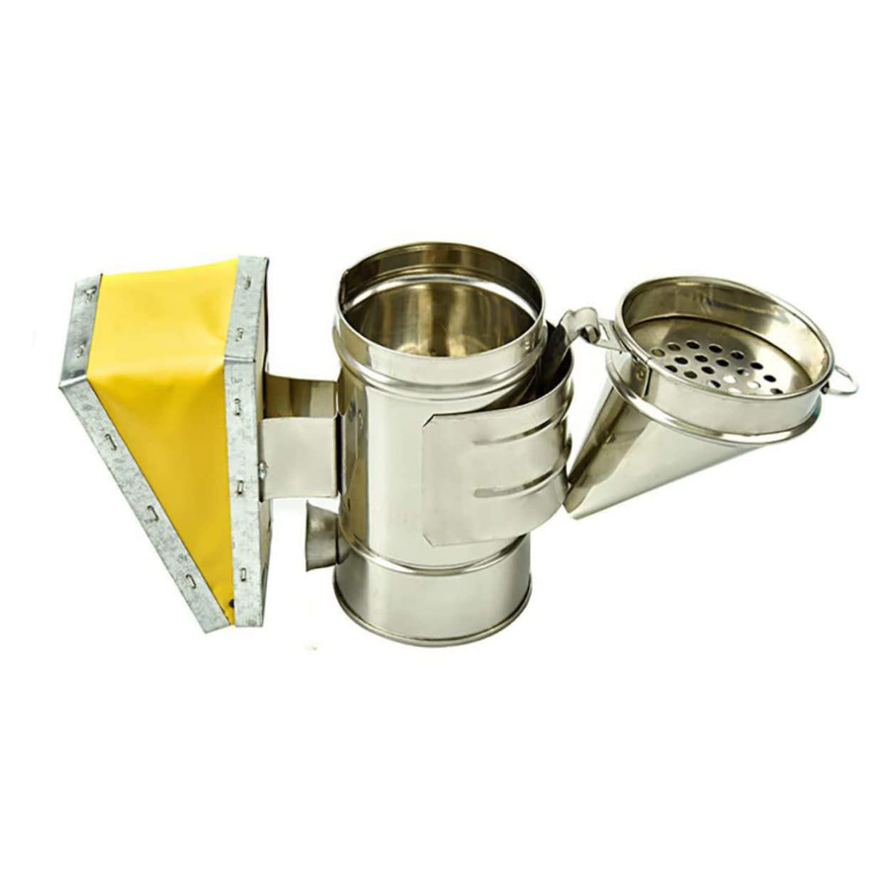 Milisten Fumigateur pour Apiculture Acier Inoxydable avec Embout Mini Outil Abeilles pour Utilisation Sécurisée et
