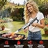 Powerful Propane Torch Gun, Adjustable Flame Thrower Gun, Kitchen Torch Culinary Torch Sous Vide, Weed Burner Torch, Charcoal Lighter, Gifts for Menr(Tank Not Included) (Silver) #5
