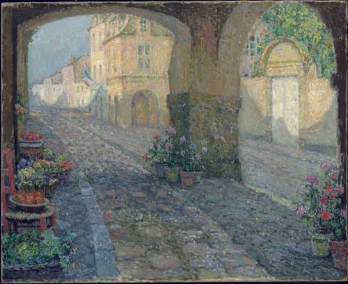 Lienzo de Henri Eugene Augustin Le Sidaner en formato vertical de 60x90cm