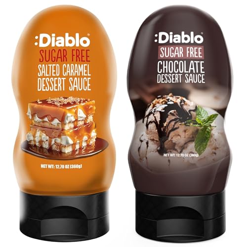 Diablo Chocolate and Salted Caramel Dessert Sauces | Sugar Free |...