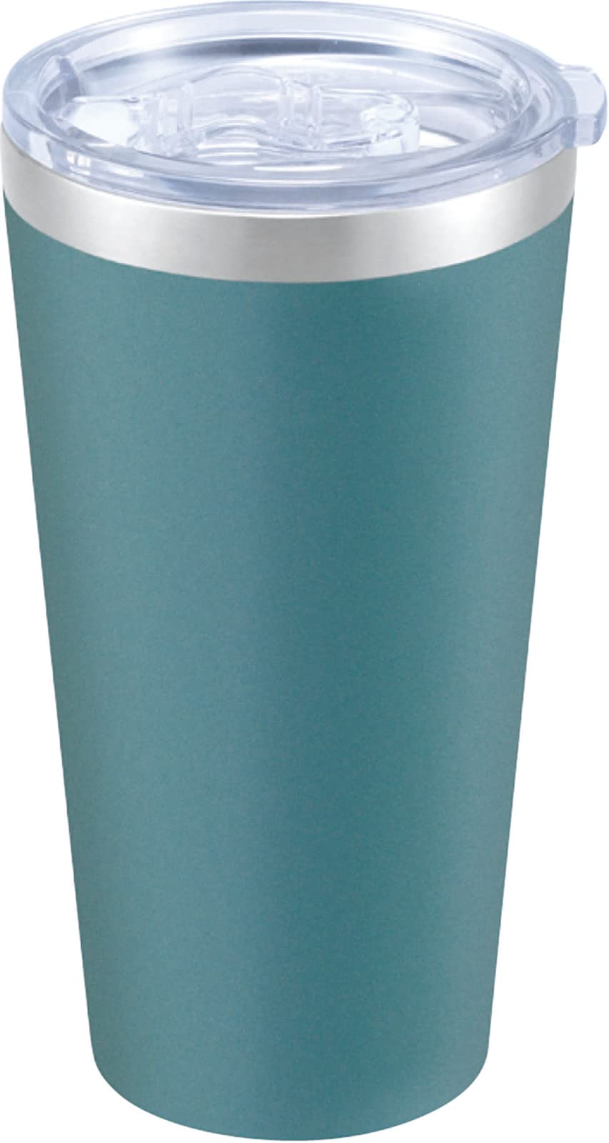 Amazon｜カクセー 真空二重 タンブラー ブルー 420ml フタ付き