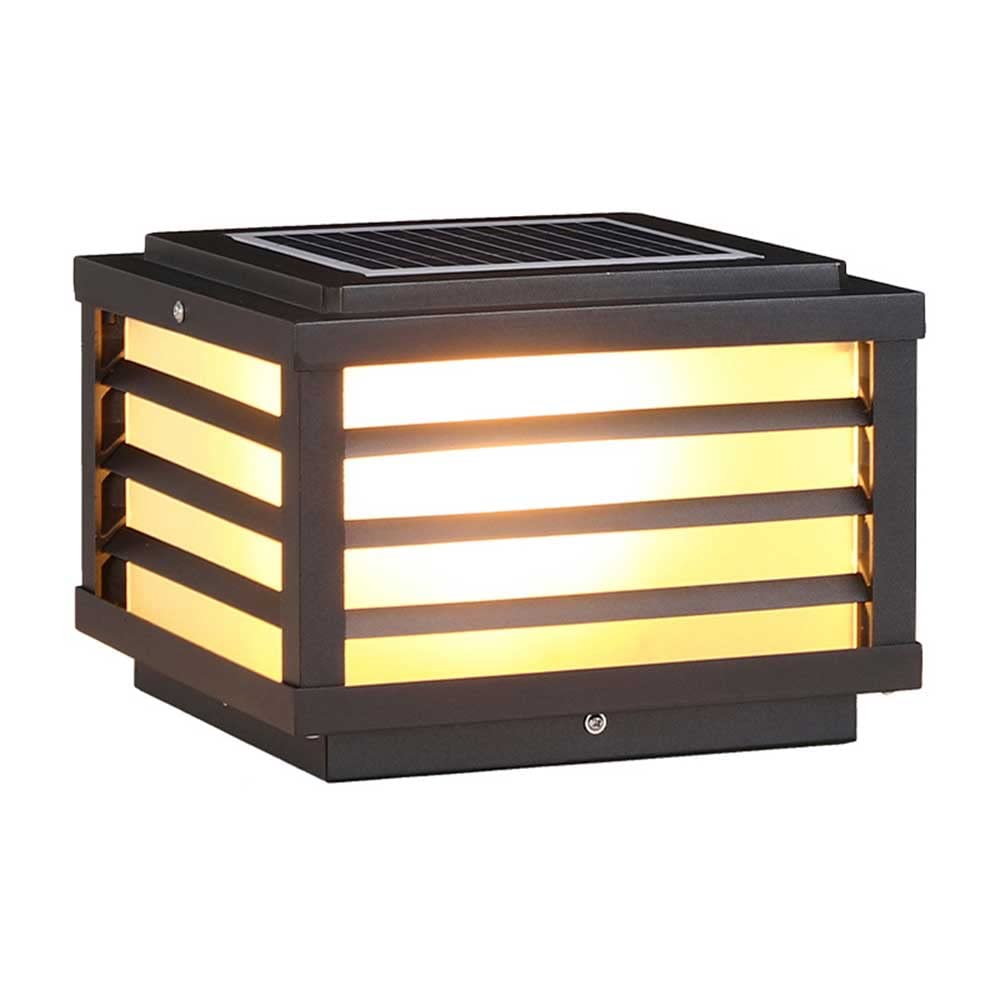 GTHTUHFD Outdoor Post Lights Fixture Solar Led Garden Post Cap Lights Headlights Exterior Post Light Fixture Fence Pillar Lamp Aluminum Vintage Post Lamp Lighting Fixture With Pier Mou,25cm
