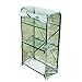 JLXJ Serres 3 Niveaux Mini Serre Chaude, Tente De Tomate Végétale Transparente D'intérieur Portative D'intérieur en Plastique De PVC avec La Porte Et L'étagère De Roulement, Imperméable