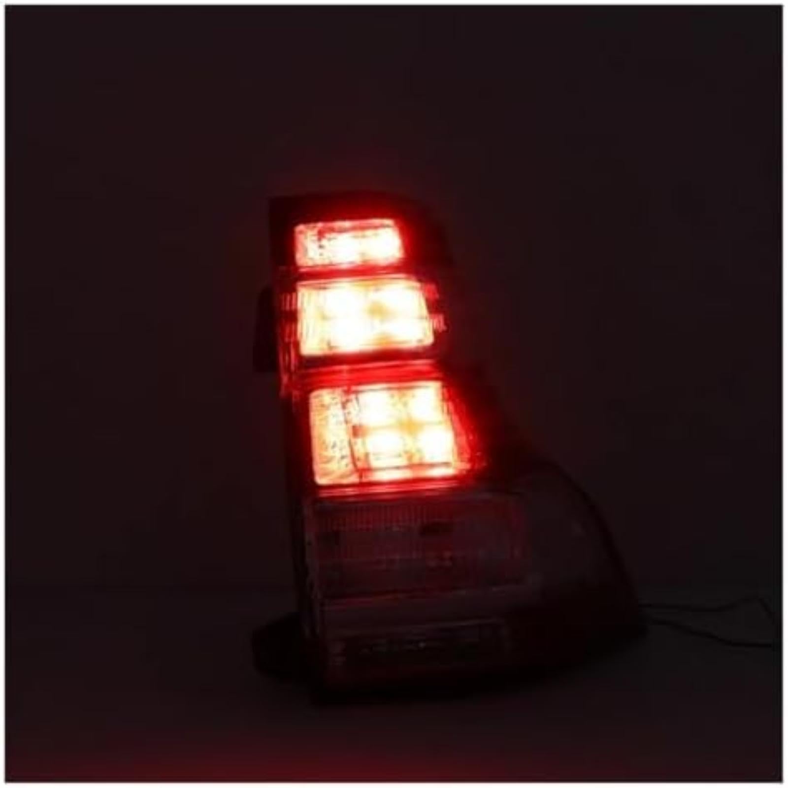 Riflettore paraurti posteriore, per Land Cruiser, per Prado Fj150 Lc150 2014-2017 Gruppo fanale posteriore per auto Indicatore di direzione Lampada freno Luci posteriori (Red (Red Left)