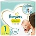 Pampers Baby Windeln Größe 1 (2-5kg) Premium Protection, Newborn, 24 Stück, SINGLE PACK, bester Komfort und Schutz für empfindliche Haut