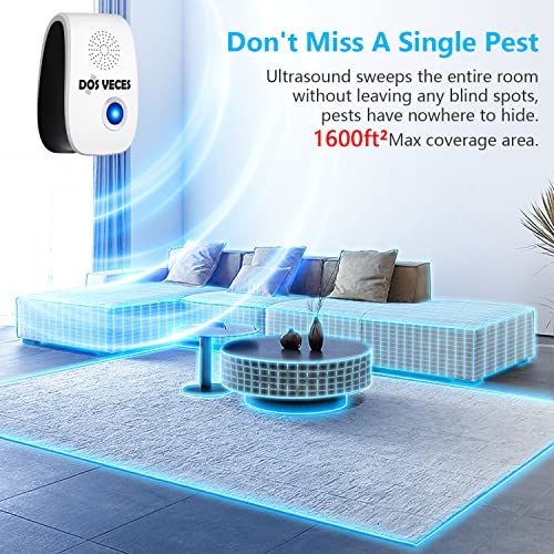2023 Upgraded Ultrasonic Pest Repeller, Electronic Pest Repellent 12 Packs, Indoor Pest Control Plug For Insect, Roach, Mice, Spider, Mosquito Repellent For House, Garage, Warehouse, Office, Hotel #TOP2