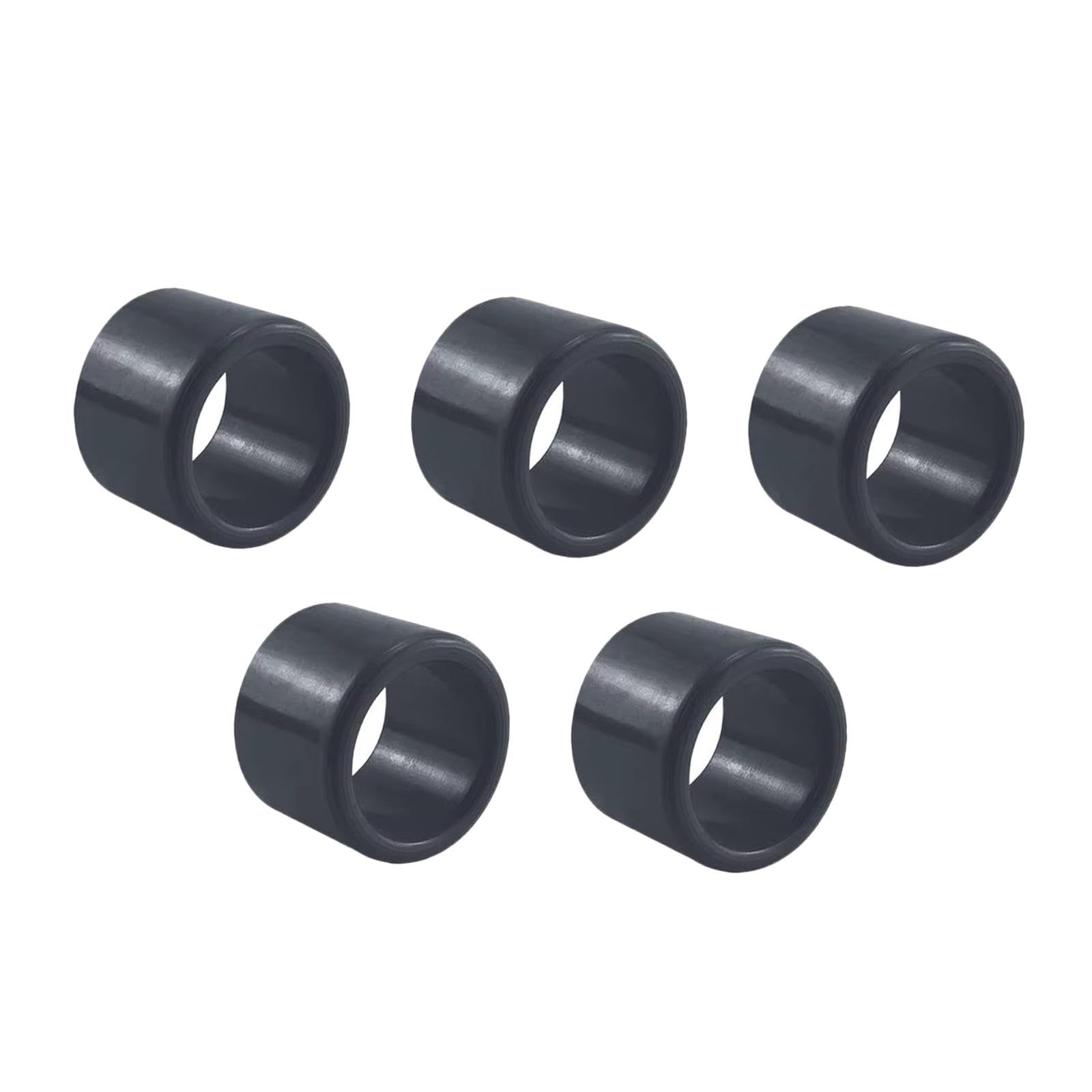 5 Piezas Protector de Inserto de Soporte para Caña de Pescar Tubo Protector para Accesorios Náuticos Material Goma Resistente Adecuado para Pesca Y Na, Negro