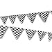 Adorox 100ft Checkered Black and White Flags Racing Kids Party Banner