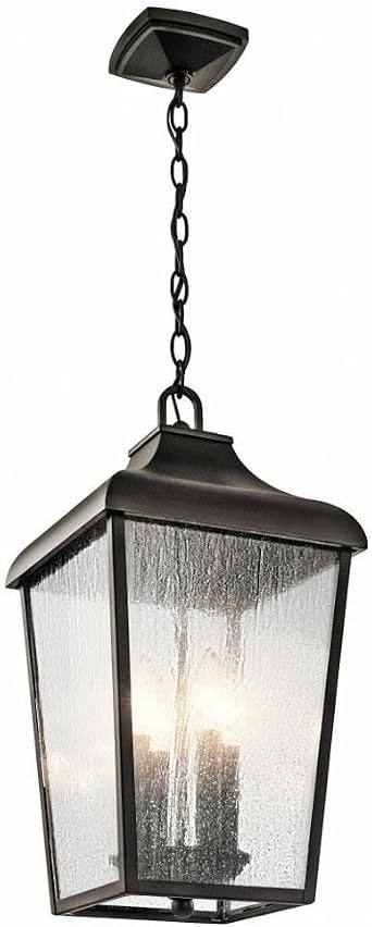 4 Light Outdoor Hanging Lantern with Traditional Inspirations 19.75 inches Tall by 10 inches Wide Traditional Outdoor Hanging Pendant 147-Bel-2242735