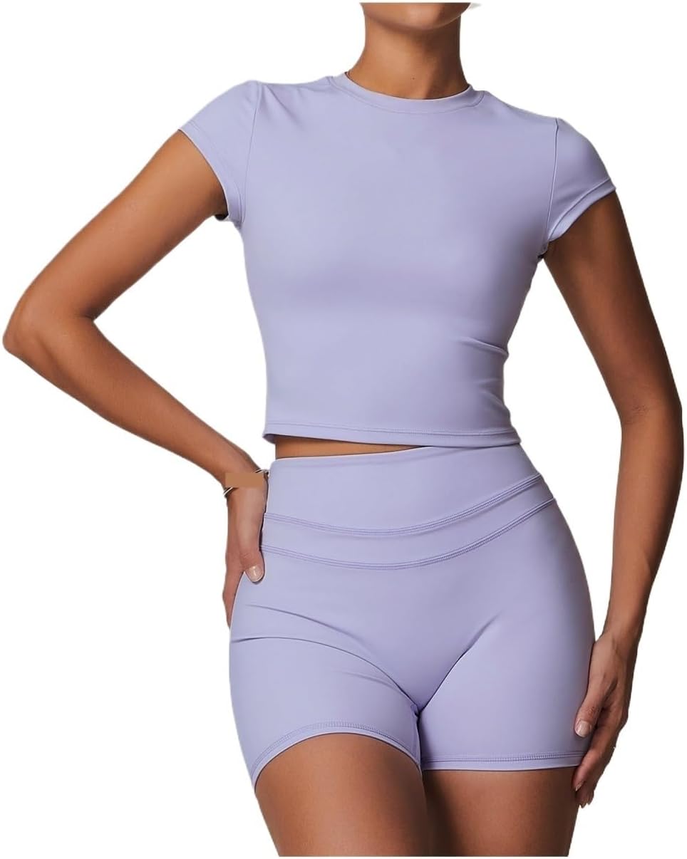 [売店] 2ピース スポーツウェア レディース ヨガセット ジムウェア スポーツウェア ヨガスーツ フィットネスセット トラックスー