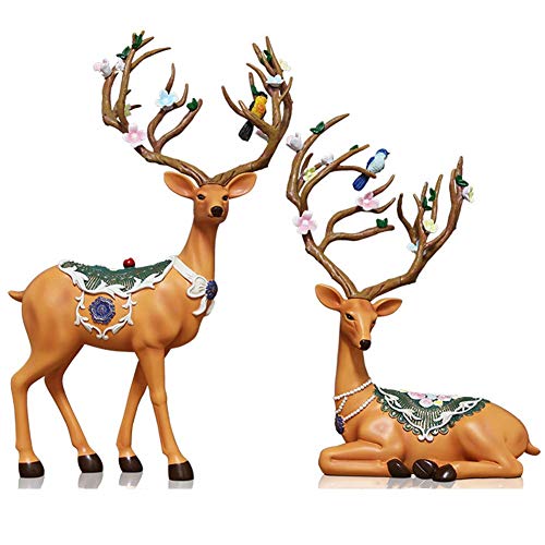 Décoration de maison cerf en couple idée cadeau mariage idéale