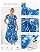 GRACE KARIN Womens Summer Floral Maxi Dress 2026 Flowy Wedding Guest Dress A Line Boho Dresses Fashion Clothing with Pockets Blue Floral XL