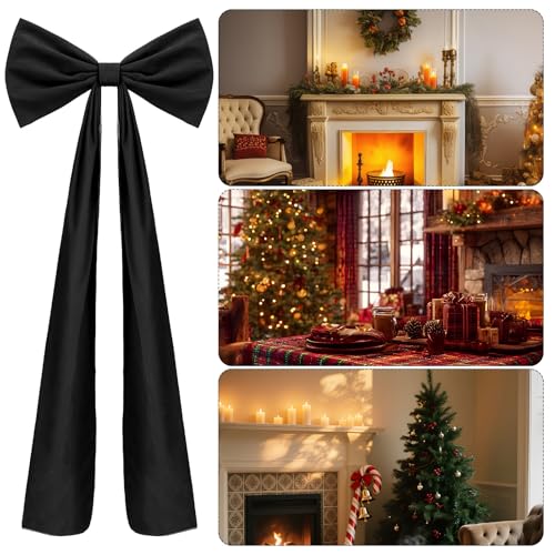 Lazos para árbol de Navidad de terciopelo premium, decoración de larga duración para la entrada 5