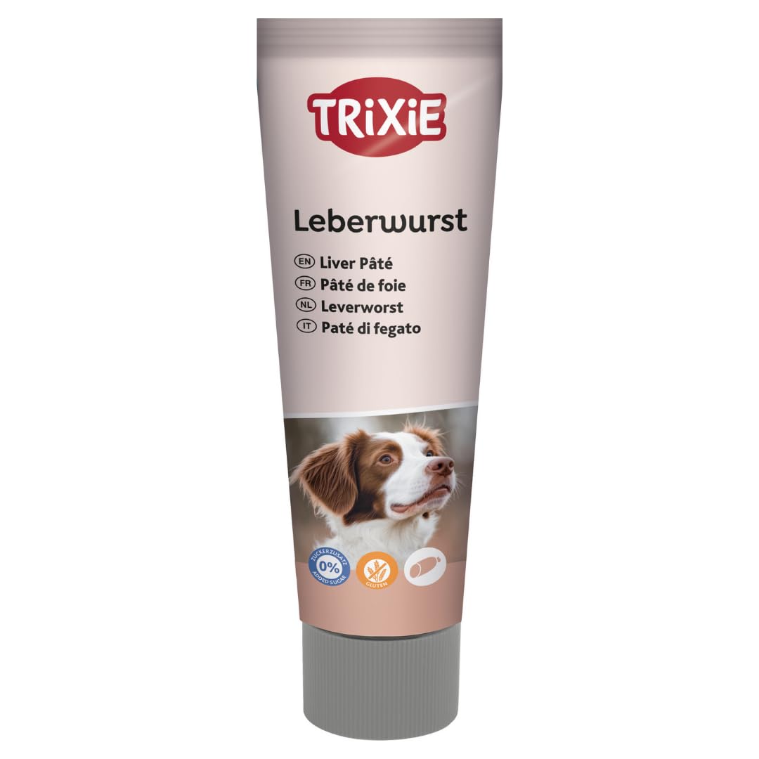 TRIXIE Hundeleckerli PREMIO Hunde-Leberwurst 110g - Premium Leckerlis für Hunde glutenfrei - ohne Getreide & Zucker, schmackhafte Belohnung für Training & Zuhause - 3176