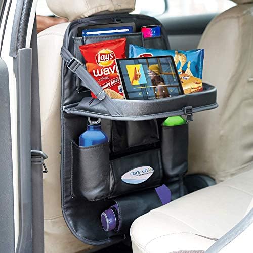 Helteko Backseat Car Organizer Kick Mats Back Seat Protector with 10