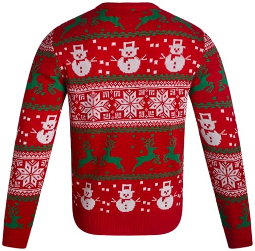 Mtv Mens Ugly Christmas Sweater Long Sleeve Crewneck Pullover Sweater | Soft 100% Acrylic Knit Sweater Fabric, Crew Neck, Long Sleeve, Regular Fit Through The Body 6 Mtv Mens Ugly Christmas Sweater Long Sleeve Crewneck Pullover Sweater | Soft 100% Acrylic Knit Sweater Fabric, Crew Neck, Long Sleeve, Regular Fit Through The Body - Image 7