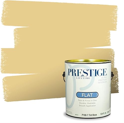 Miniatura 5 de PRESTIGE Pinta pintura interior e imprimación en uno, 1 galón, semibrillante, combinación comparable de Benjamin Moore* Royal Linen*