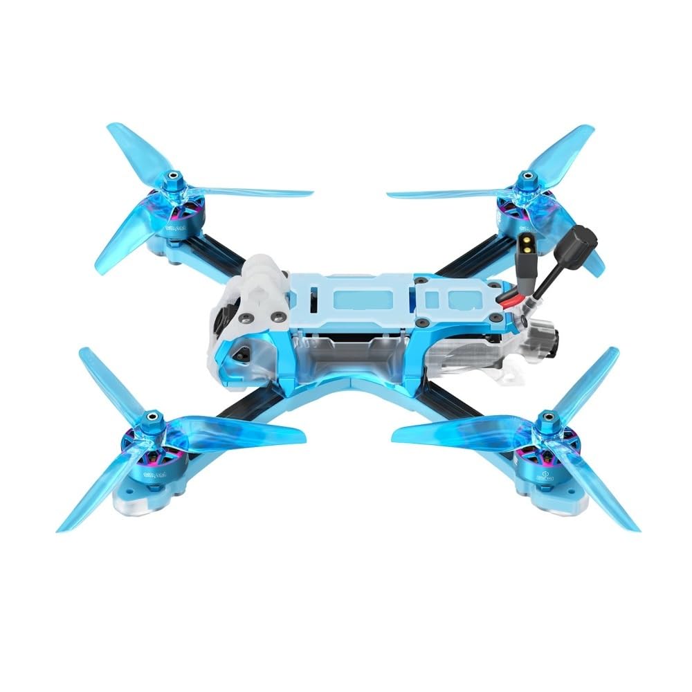 Bando 5 cali FPV Sturdy Racing Freestyle GPS Drone True X H743 Pro FC Dual 42688 Gyro 2207.5 1960KV 6S (BIUE ELRS 2,4G)