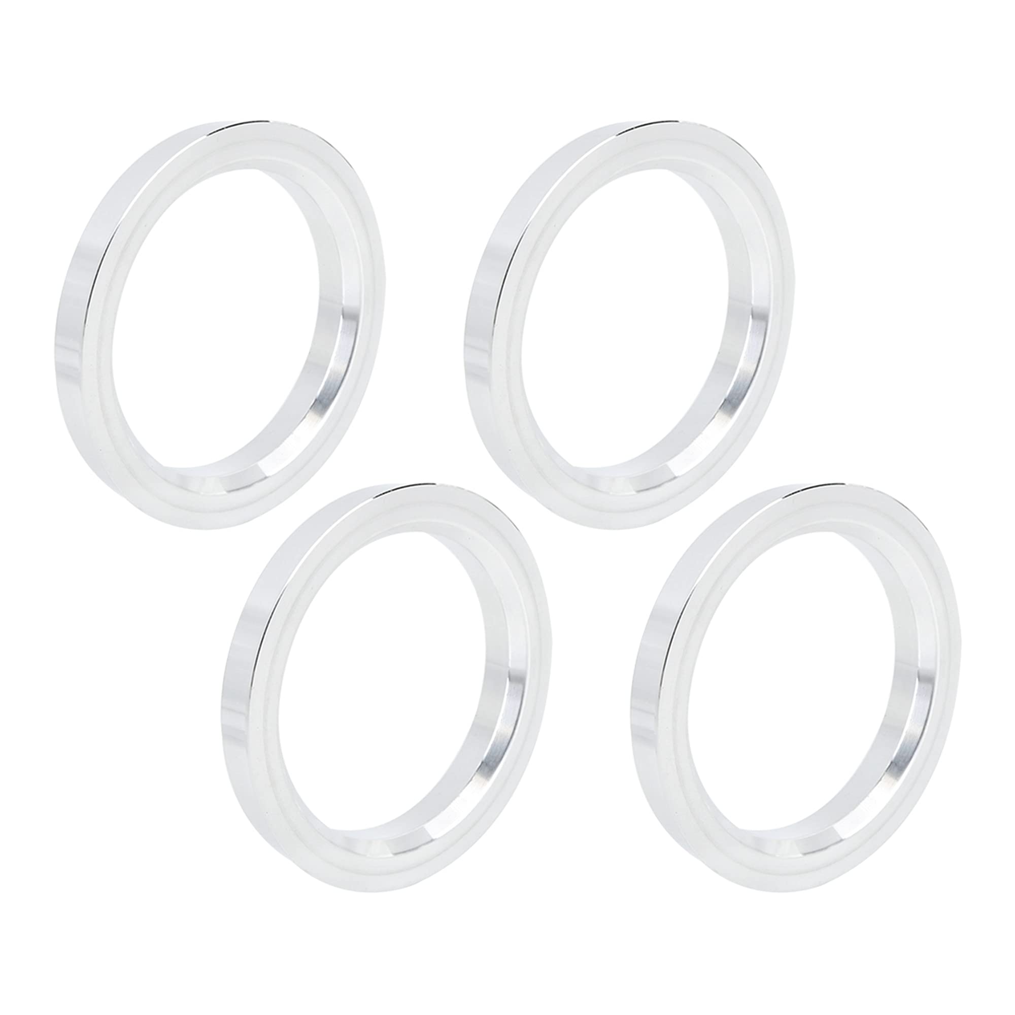 X AUTOHAUX 4X Anneaux De Centrage 73.1-57.1mm Alliage Aluminium Voiture | Profondeur: 10mm, Élimine Les Vibrations, Ajustement Précis, Usinage De Précision, Convient Pour La Plupart Des Véhicules