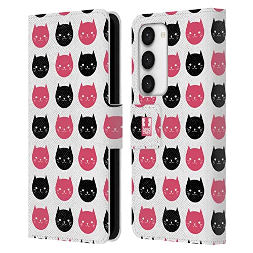 Coque cuir Samsung S23 5G Head Case Designs finition haut de gamme