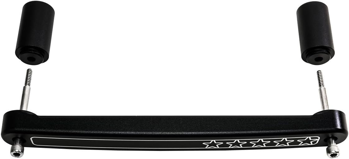 VMS RACING Passenger Side Grab BAR Handle in Black Compatible with Jeep Wrangler JK JKU 07-10 2007-2010