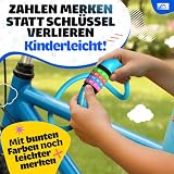 NEXTCOVER® Fahrradschloss Kinder mit 4-stelligem Zahlencode I Kinder Fahrradschloss - Ideal für Roller...