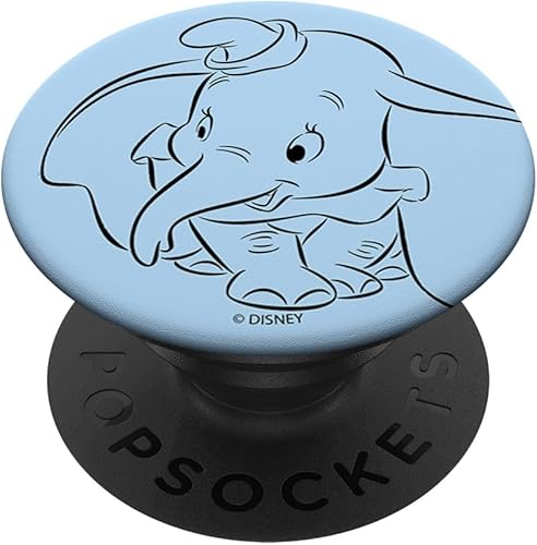 Miniatura 1 de Disney Dumbo Big Face Portrait PopSockets PopGrip agarre intercambiable para teléfonos y tabletas