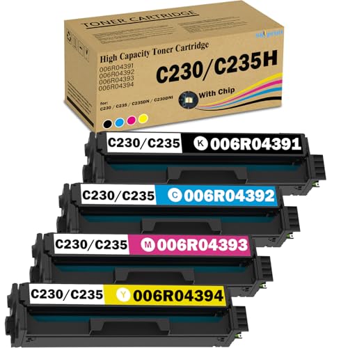 Toner haute capacité C230 C235 résout vos blocages d'impression sur imprimante Xerox
