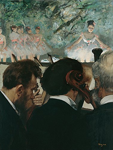 Orchestra Musicians Degas grand poster poster art semi-brillant décoration murale