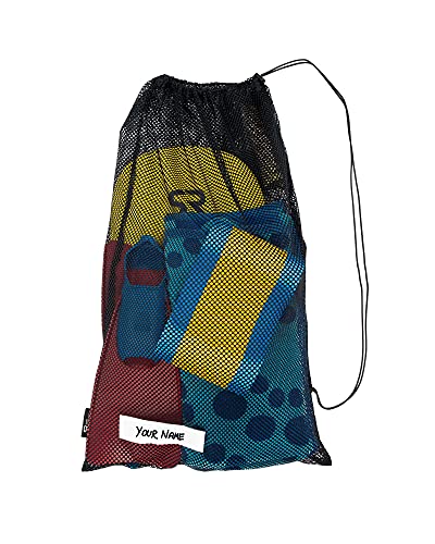 Swim Research Black Premium Mesh Equipment Bag with Adjustable Closure (Large) - Made in the USA