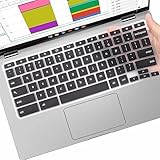 Keyboard Cover Skin for Dell Chromebook 3120 | Dell Chromebook 3100 3180 3189 3181 5190 | dell chromebook 11.6 Keyboard Cover | dell chromebook 3380 | dell chromebook13.3 Keyboard Cover-Black