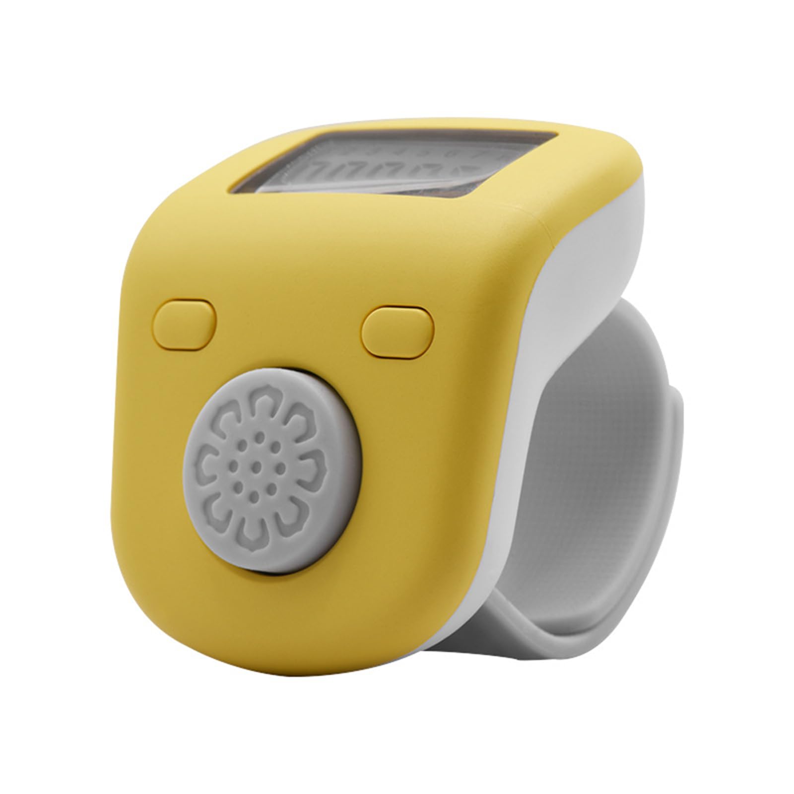 Uqezagpa Ergonomic Ringing Design Digital Electronic Counter Tool for Counting in Warehouse Workouts Religious Practices Digital Electronic LED Finger Counter