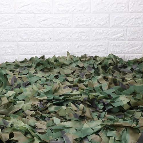Tarnnetz 4x6m für Jagd Camping & Outdoor - Camouflage-Netz als Sicht- und Sonnenschutz in Waldlandschaft-Optik
