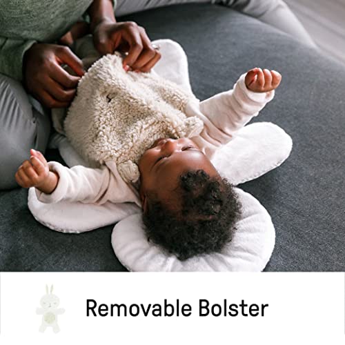 Ingenuity, Hamaca bebé InLighten con Arco de Juego, vibraciones, almohada para la hora del vientre y sonidos, 0-6 meses (Twinkle Tails Bunny) - imagen 11